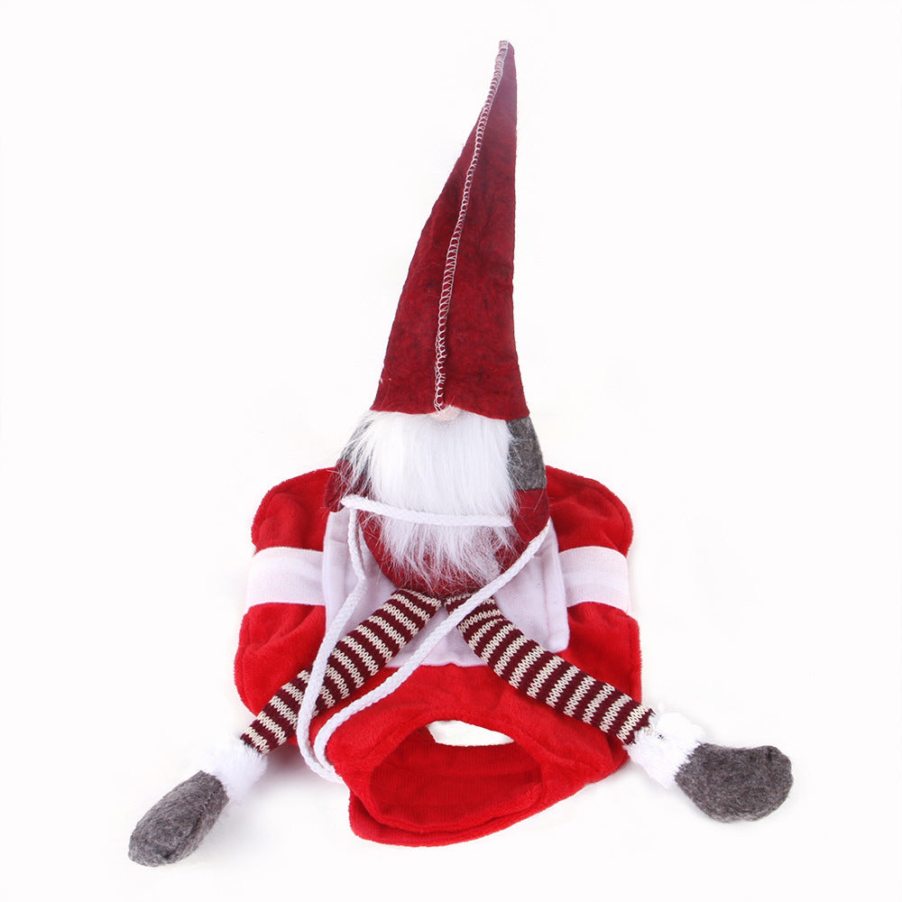 Adorable Pet Santa Rider Costume for Holiday Fun