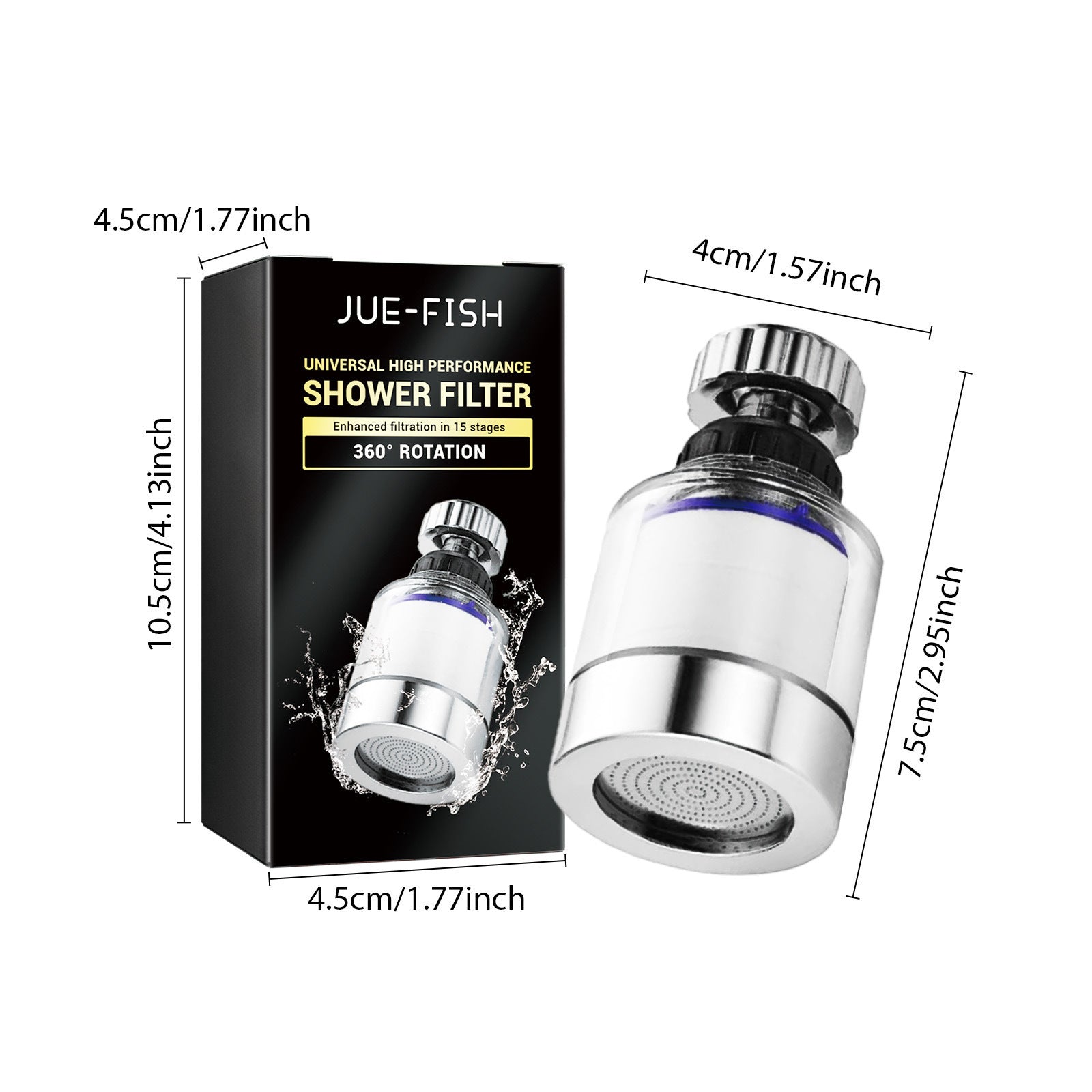 360° Rotating Tap Filter for Smooth, Pure Water