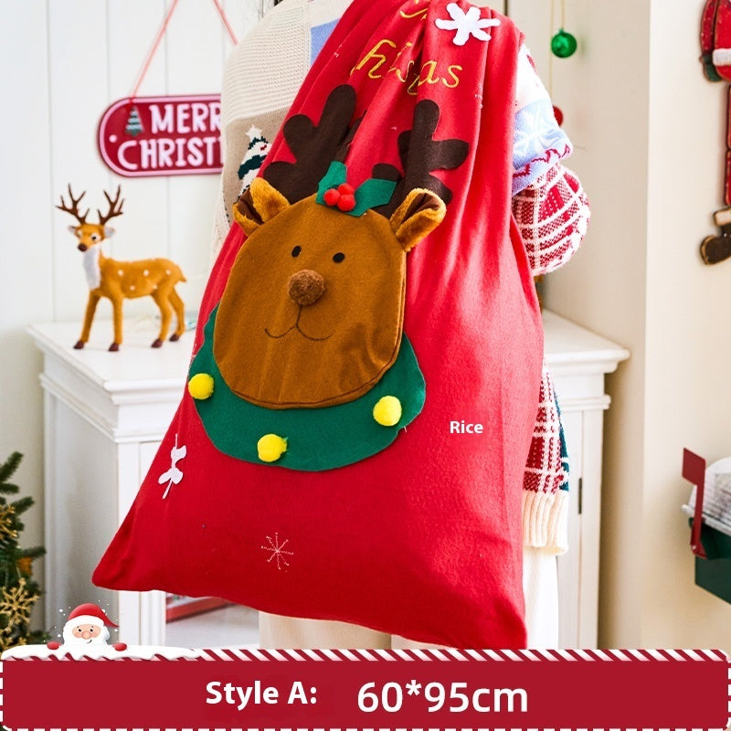 Santa’s Big Christmas Eve Gift Bag for Fun Surprises