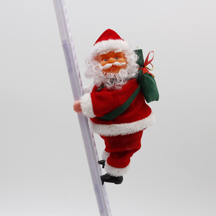 Cute Electric Santa Ladder Climber to Brighter Fun Christmas Decorating Magic