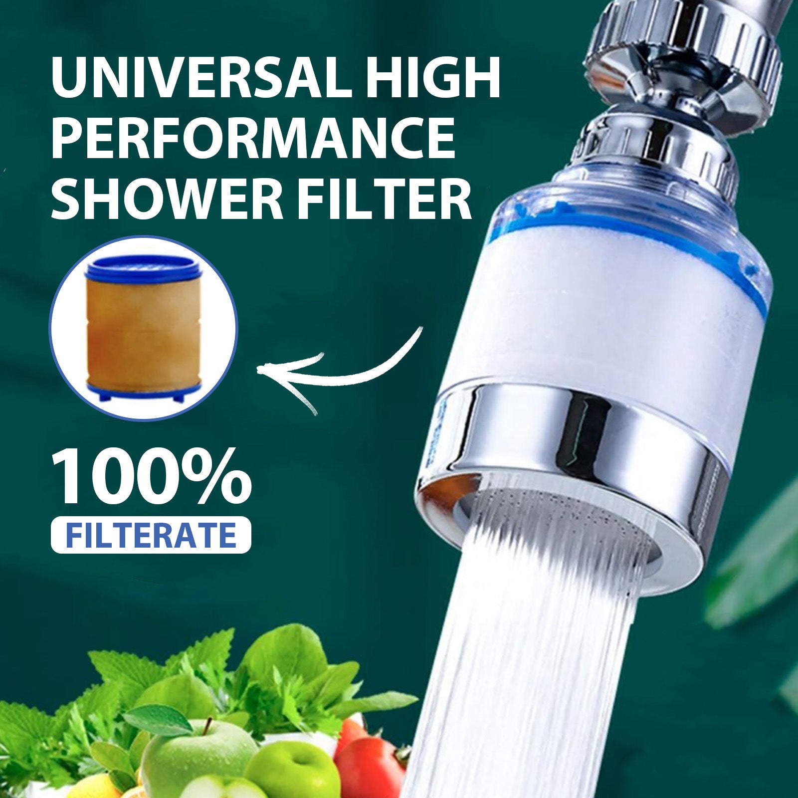 360° Rotating Tap Filter for Smooth, Pure Water
