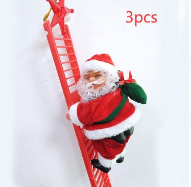Cute Electric Santa Ladder Climber to Brighter Fun Christmas Decorating Magic