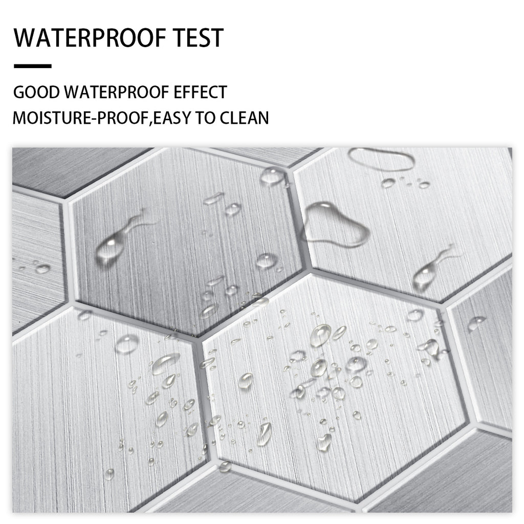 Modern Hexagon Peel-and-Stick Backsplash Tiles